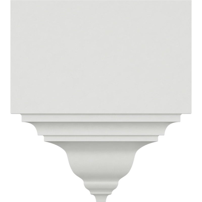 Ekena Millwork MOC03X03BI Outside Corner for Moulding Profiles Less than 3 1/8"P and 3 7/8"H, 3 1/8"P x 3 1/8"W x 7 3/4"H, Primed - Image 3
